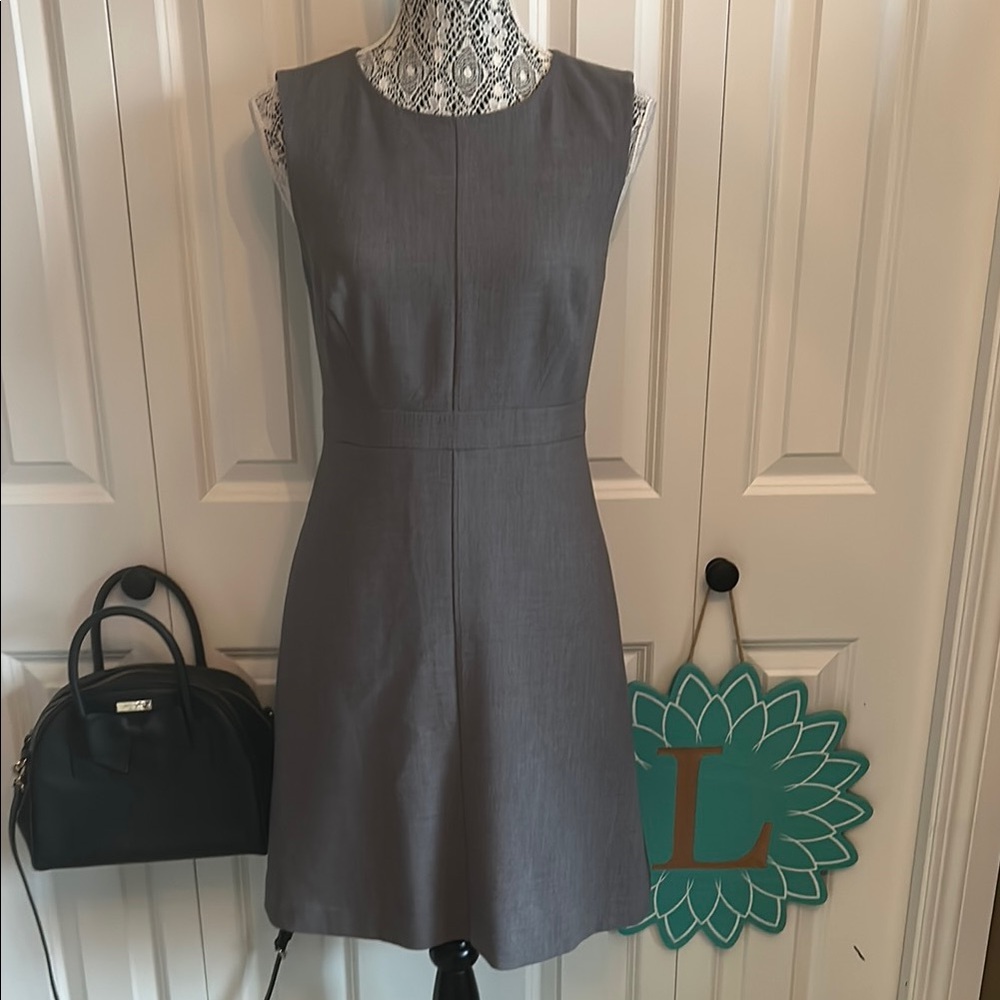 Halogen Gray Sleeveless Sheath Dress